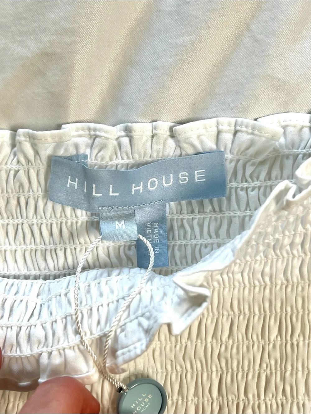 Hill House Home The Grace Nap Top White Size M NWT